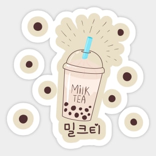 Korean Milk Tea Boba Sticker